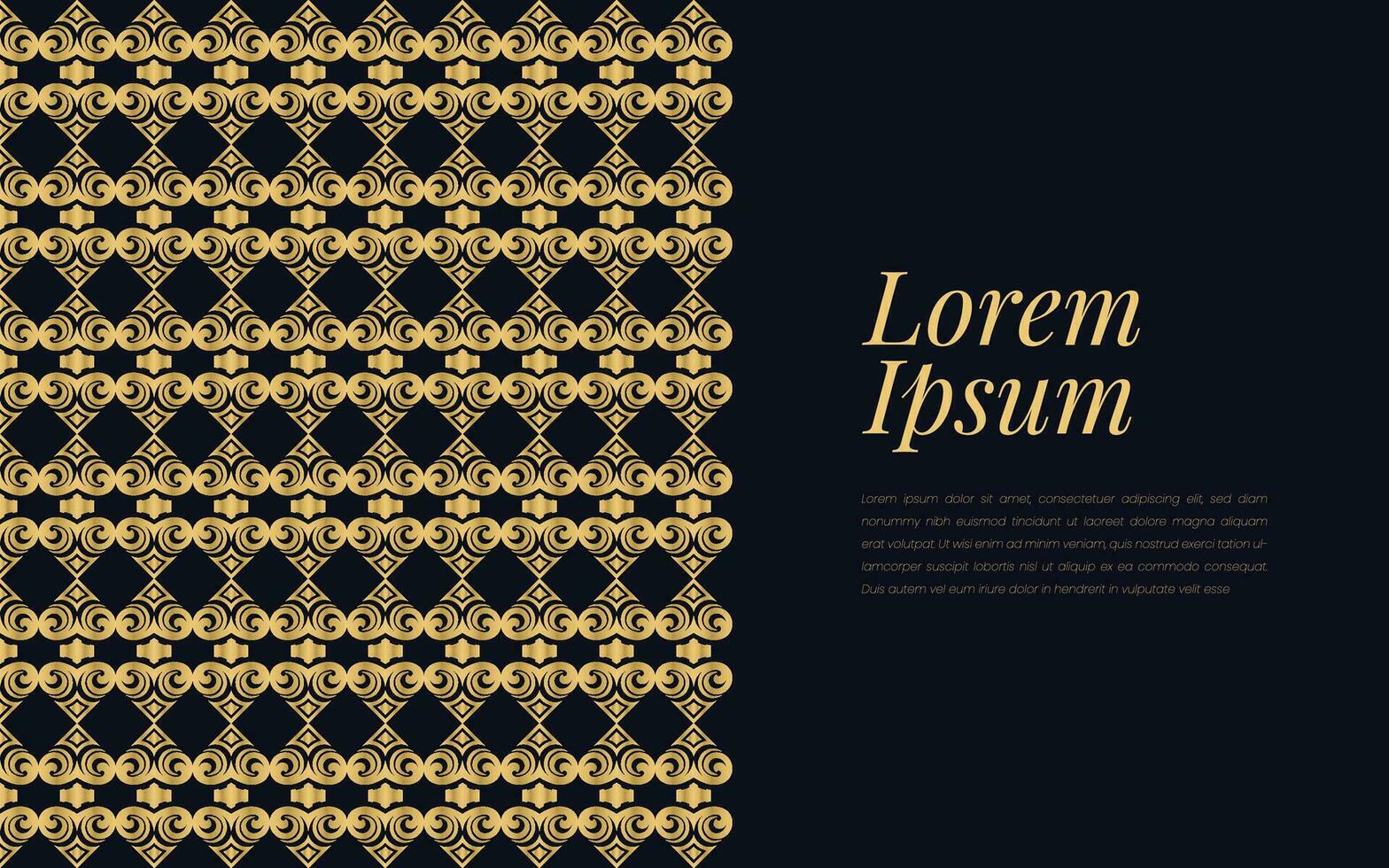 oro e nero asso di picche modello su geometrico mosaico astratto sfondo lusso ornamento stile. vettore