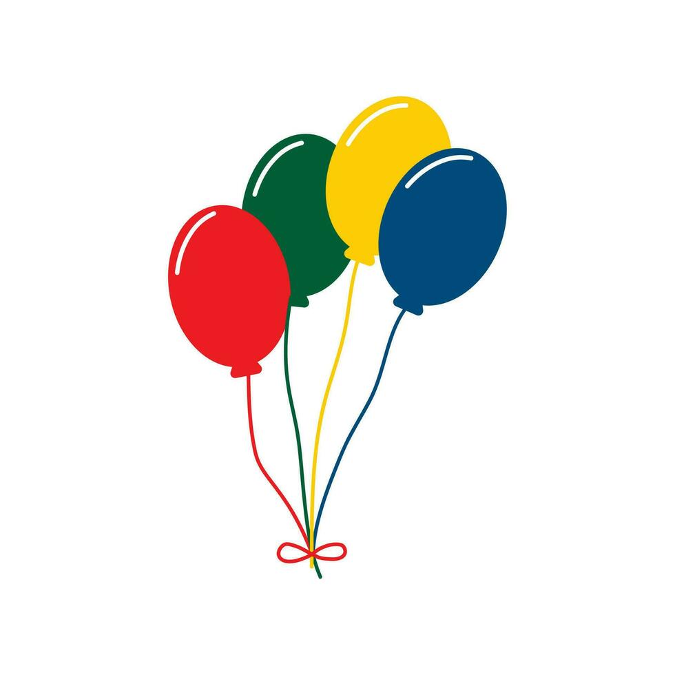 Palloncino illustrazione vettore elemento , Palloncino compleanno , celebrazione , decorazione elemento e anniversario