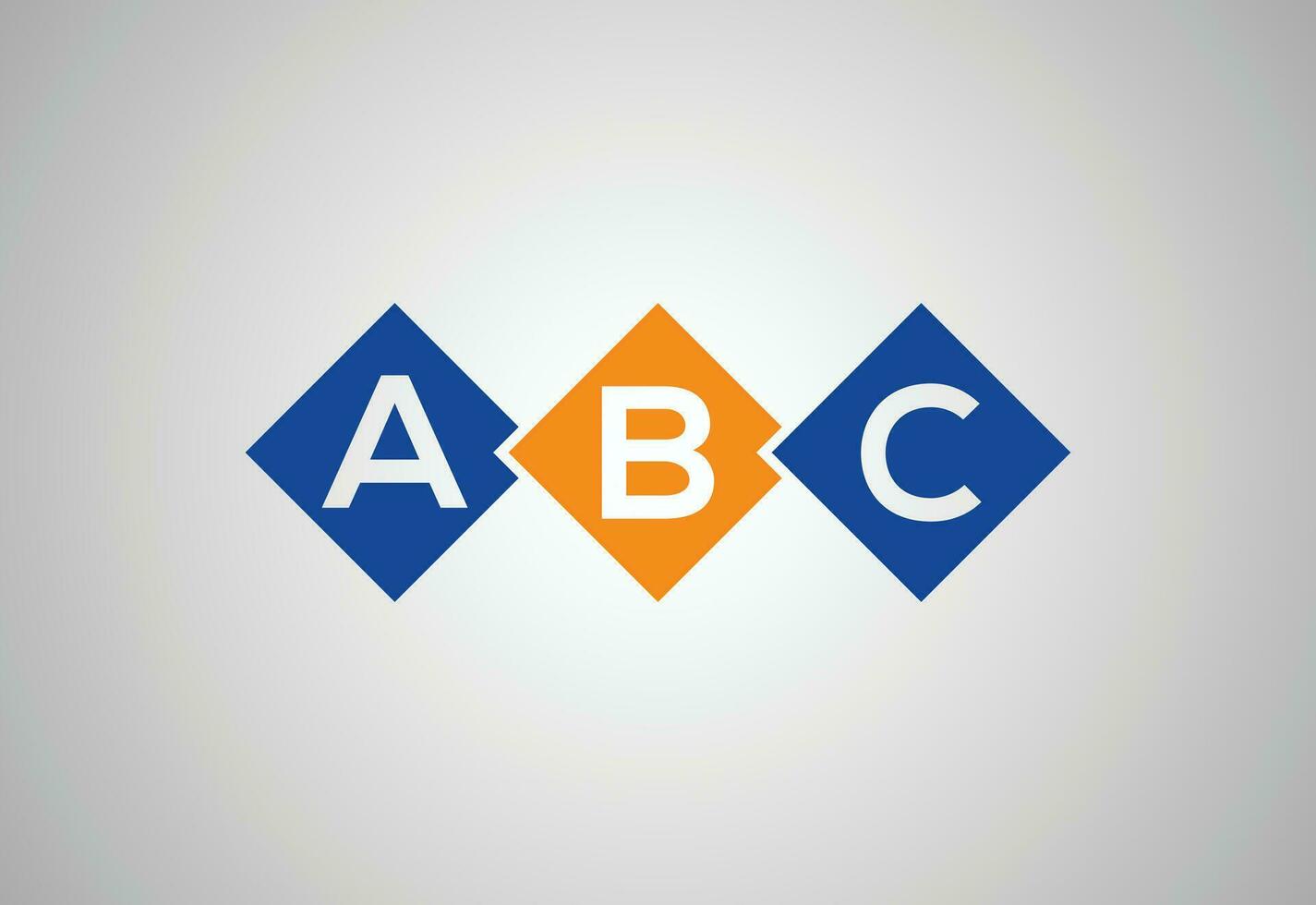 creativo iniziale abc lettera logo disegno, vettore design modello