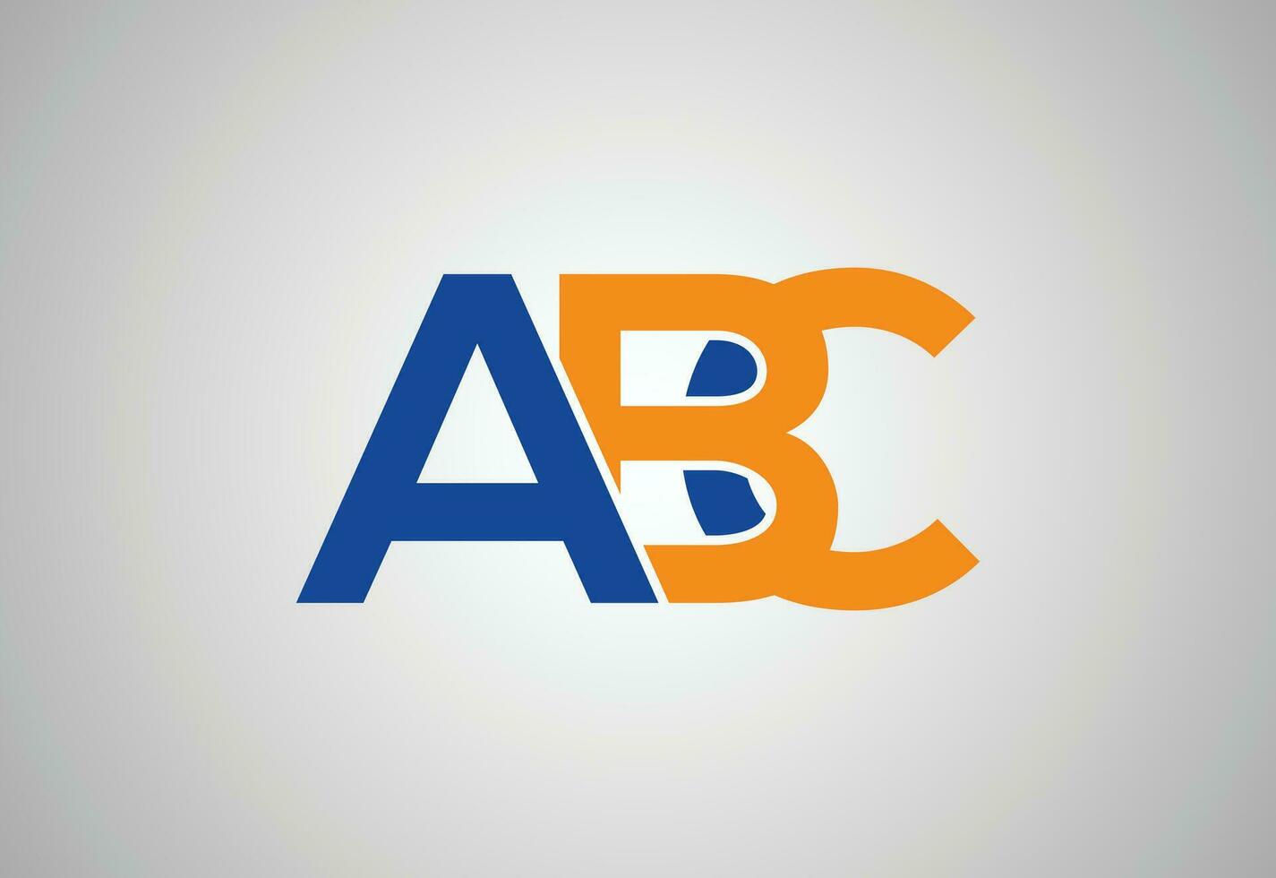 creativo iniziale abc lettera logo disegno, vettore design modello