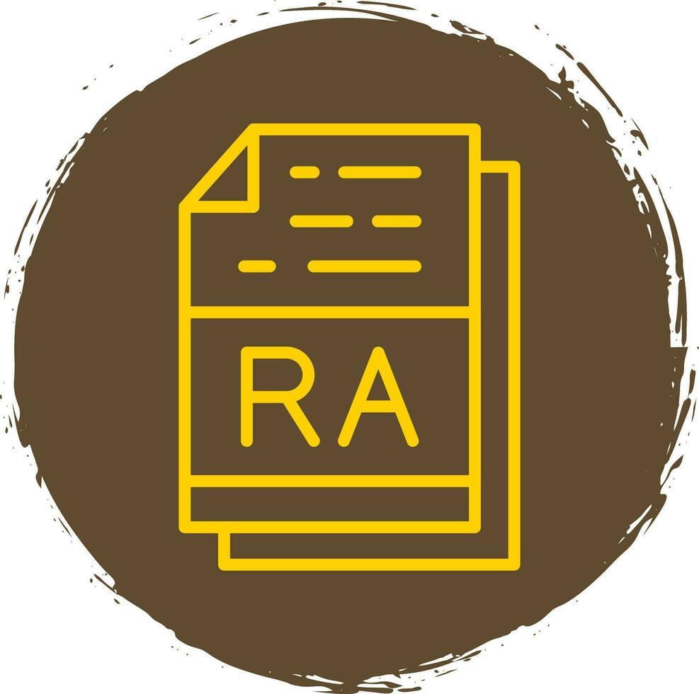 RA file formato vettore icona design