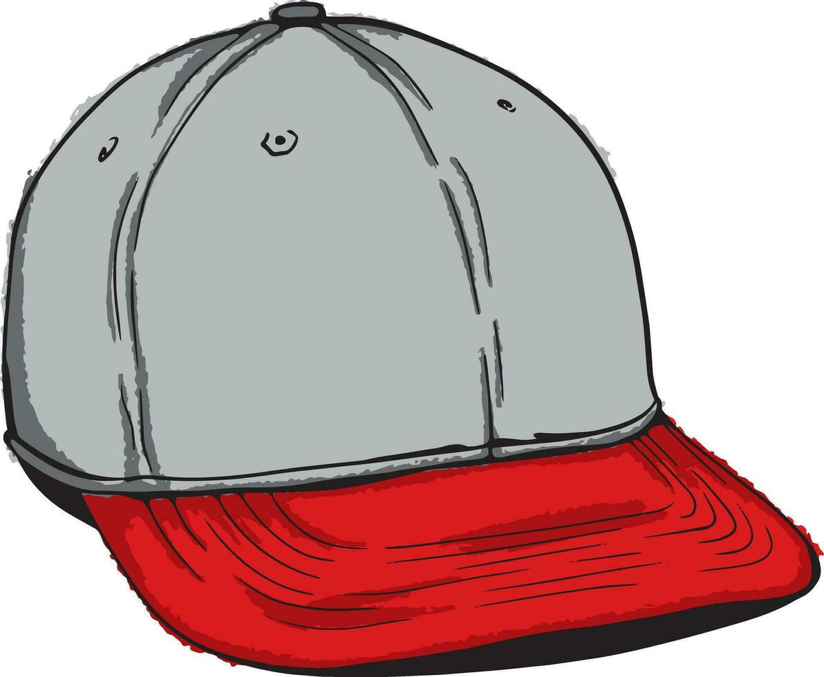 cappello da baseball disegnato a mano vettore