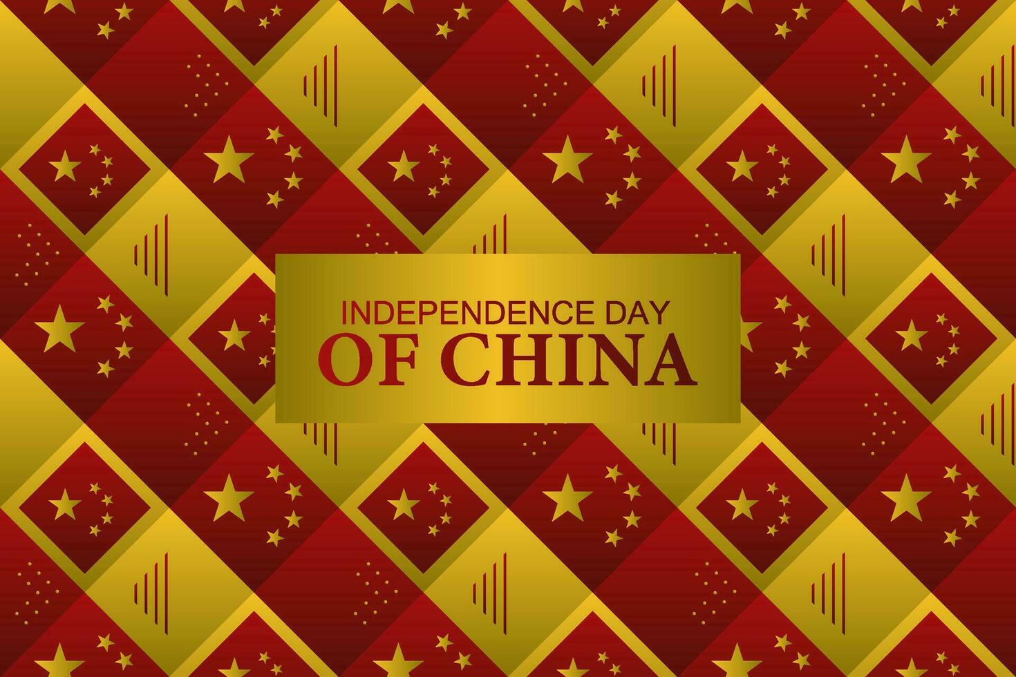 Cina contento nazionale giorno saluto carta, striscione, vettore illustrazione. Cinese vacanza 1 ° di ottobre design. senza soluzione di continuità modello per Cina indipendenza giorno.