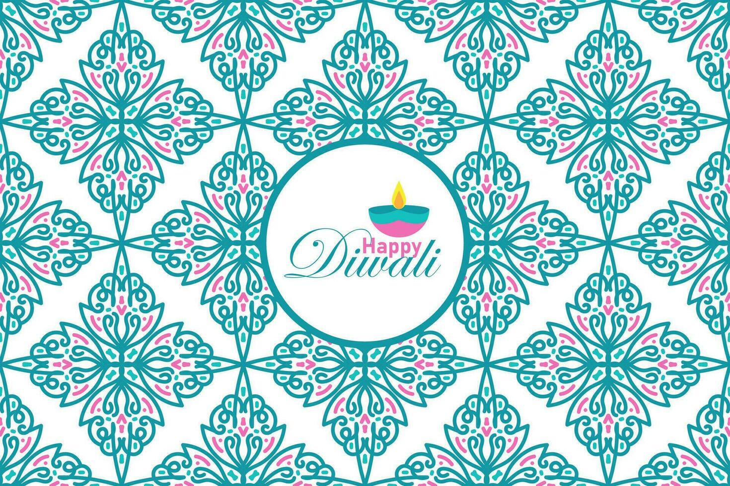 indiano Festival contento Diwali senza soluzione di continuità modello, vacanza sfondo, Diwali celebrazione saluto carta, vettore illustrazione design.