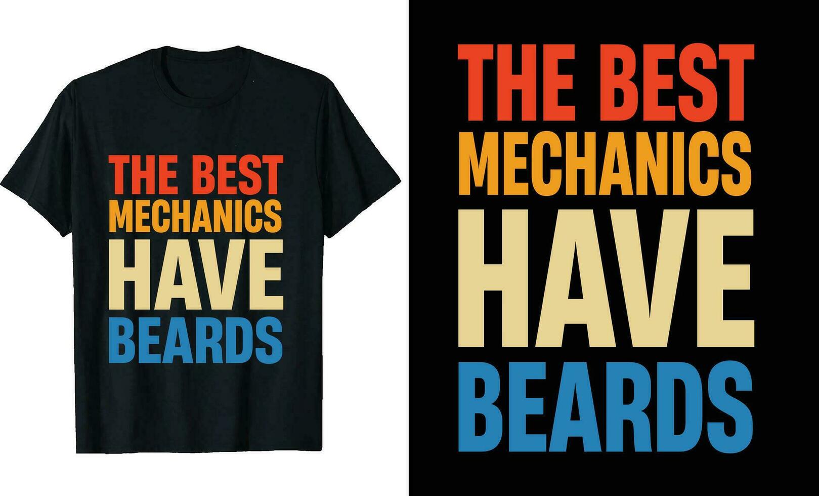migliore meccanica avere barbe divertente meccanica lungo manica maglietta o meccanica t camicia design o barbe maglietta design vettore