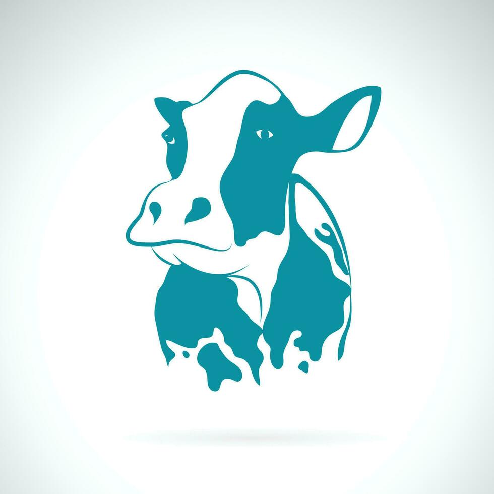 vettore di un' mucca design su bianca sfondo. azienda agricola animali.