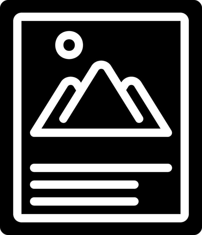 icona del glifo poster vettore