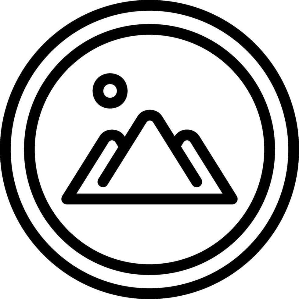 icona della linea del badge vettore