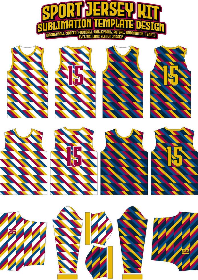 diagonale strisce maglia design abbigliamento sportivo disposizione modello vettore