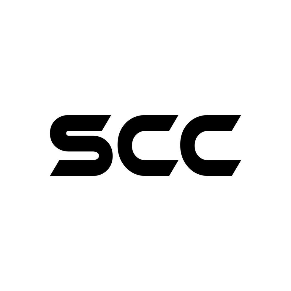 scc lettera logo disegno, ispirazione per un' unico identità. moderno eleganza e creativo design. filigrana il tuo successo con il Impressionante Questo logo. vettore
