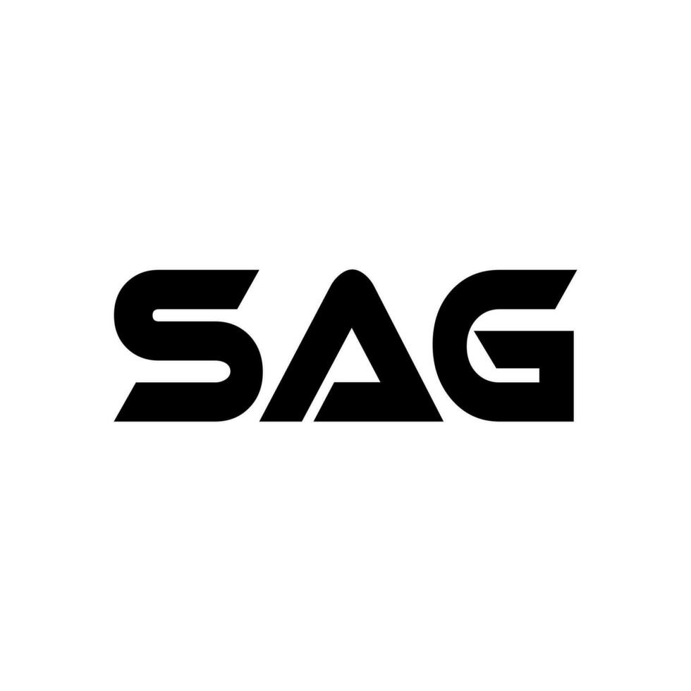 sag logo disegno, ispirazione per un' unico identità. moderno eleganza e creativo design. filigrana il tuo successo con il Impressionante Questo logo. vettore