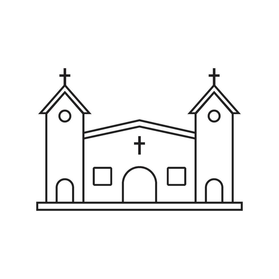 Chiesa icona vettore