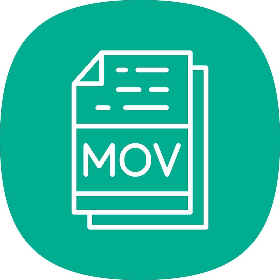 mov file formato vettore icona design