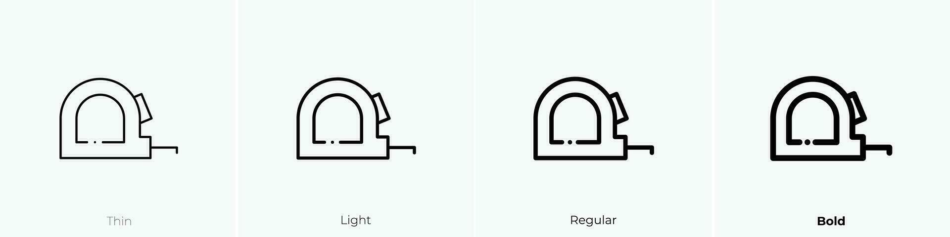 nastro icona. sottile, luce, regolare e grassetto stile design isolato su bianca sfondo vettore