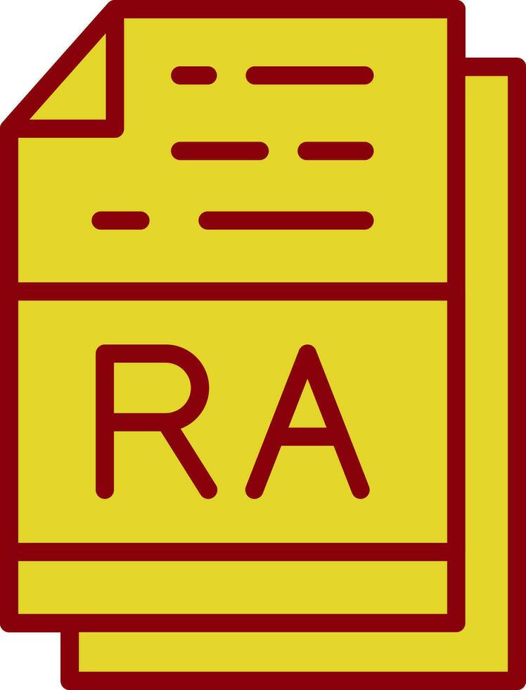 RA file formato vettore icona design