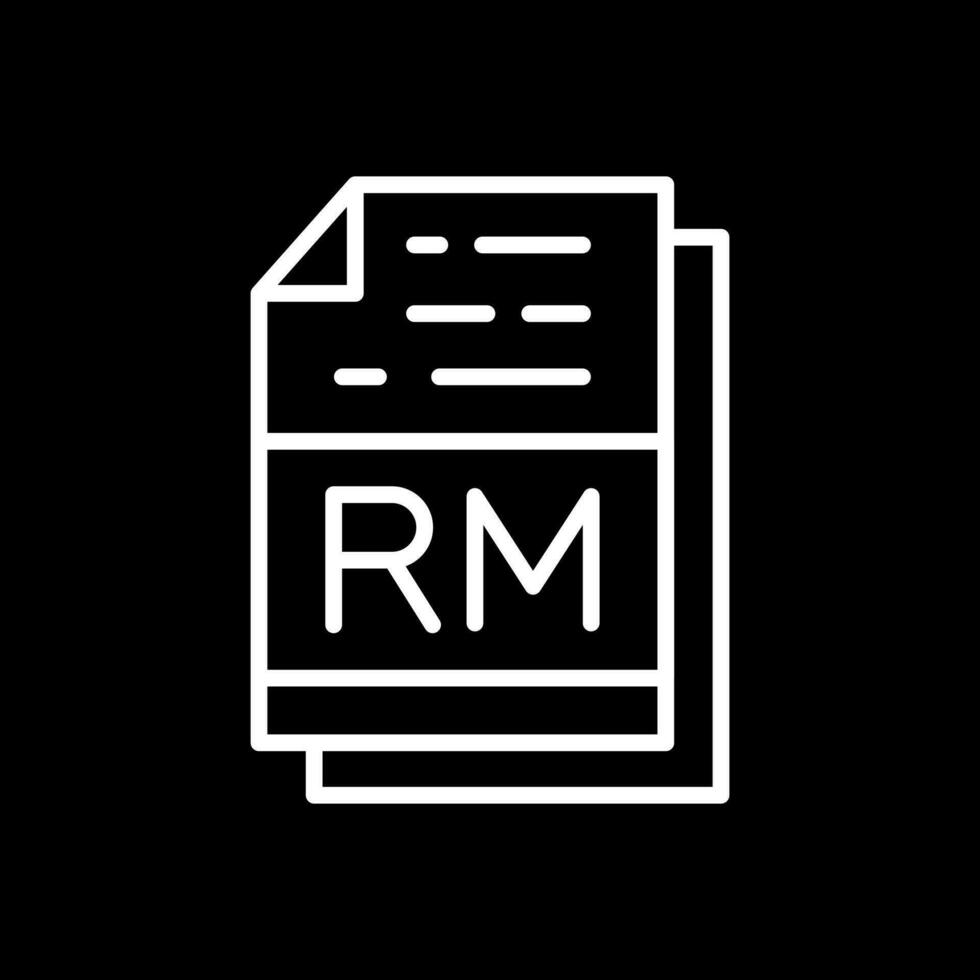 rm file formato vettore icona design