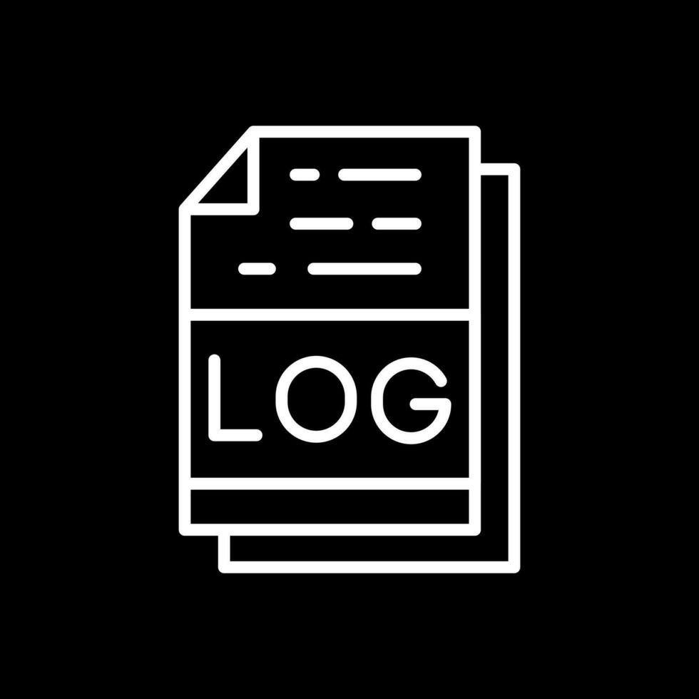 log file formato vettore icona design