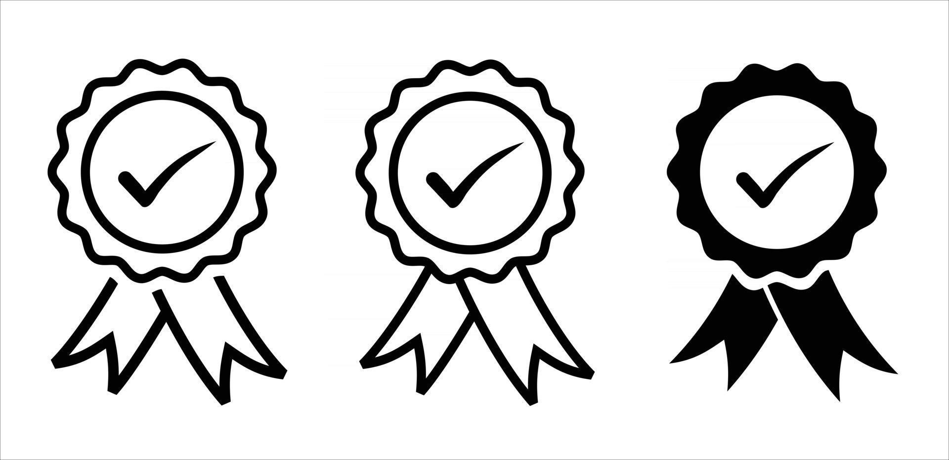 set di icone del premio, set di logo del premio vettore