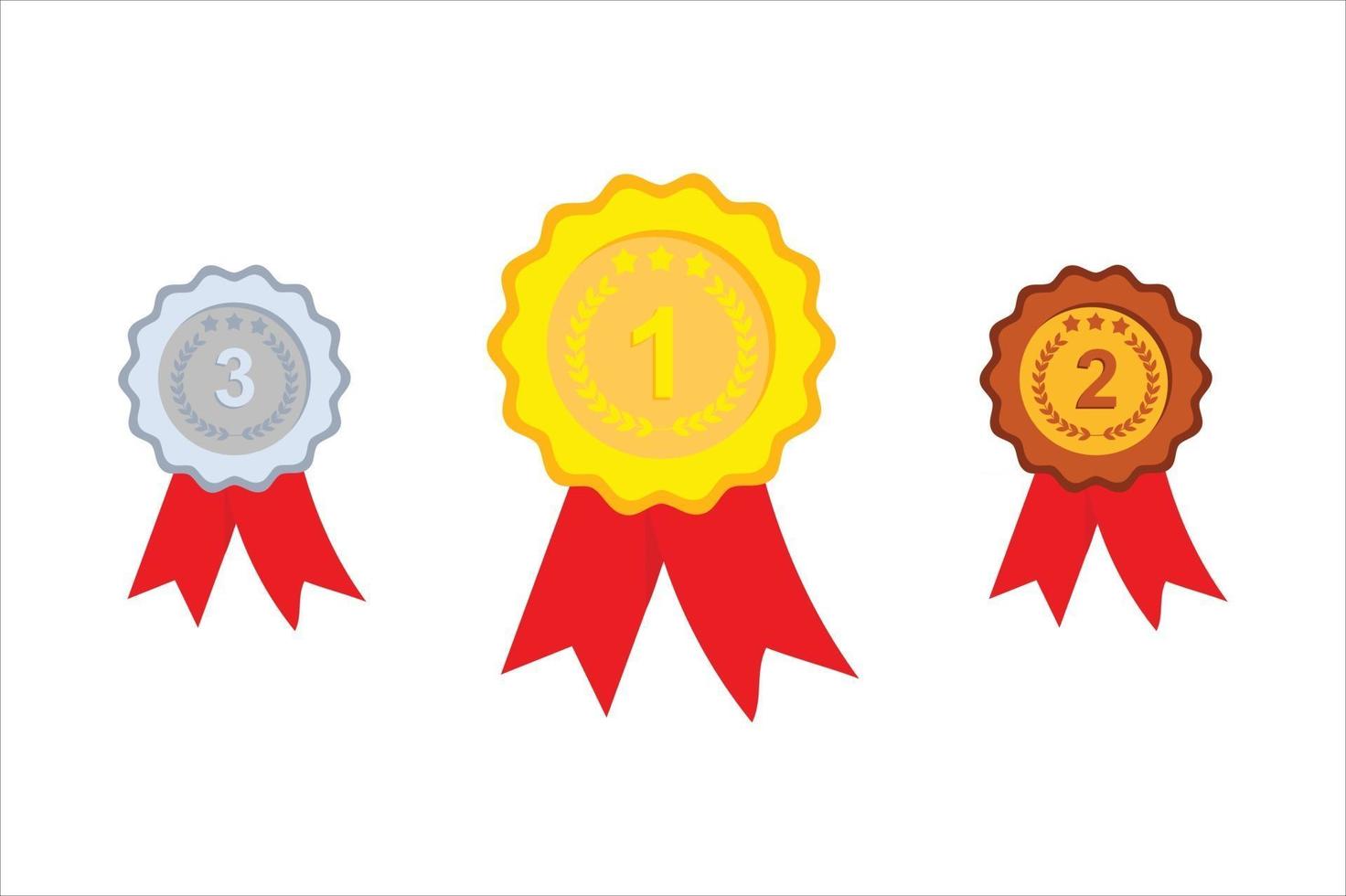 set di icone del premio, set di logo del premio vettore