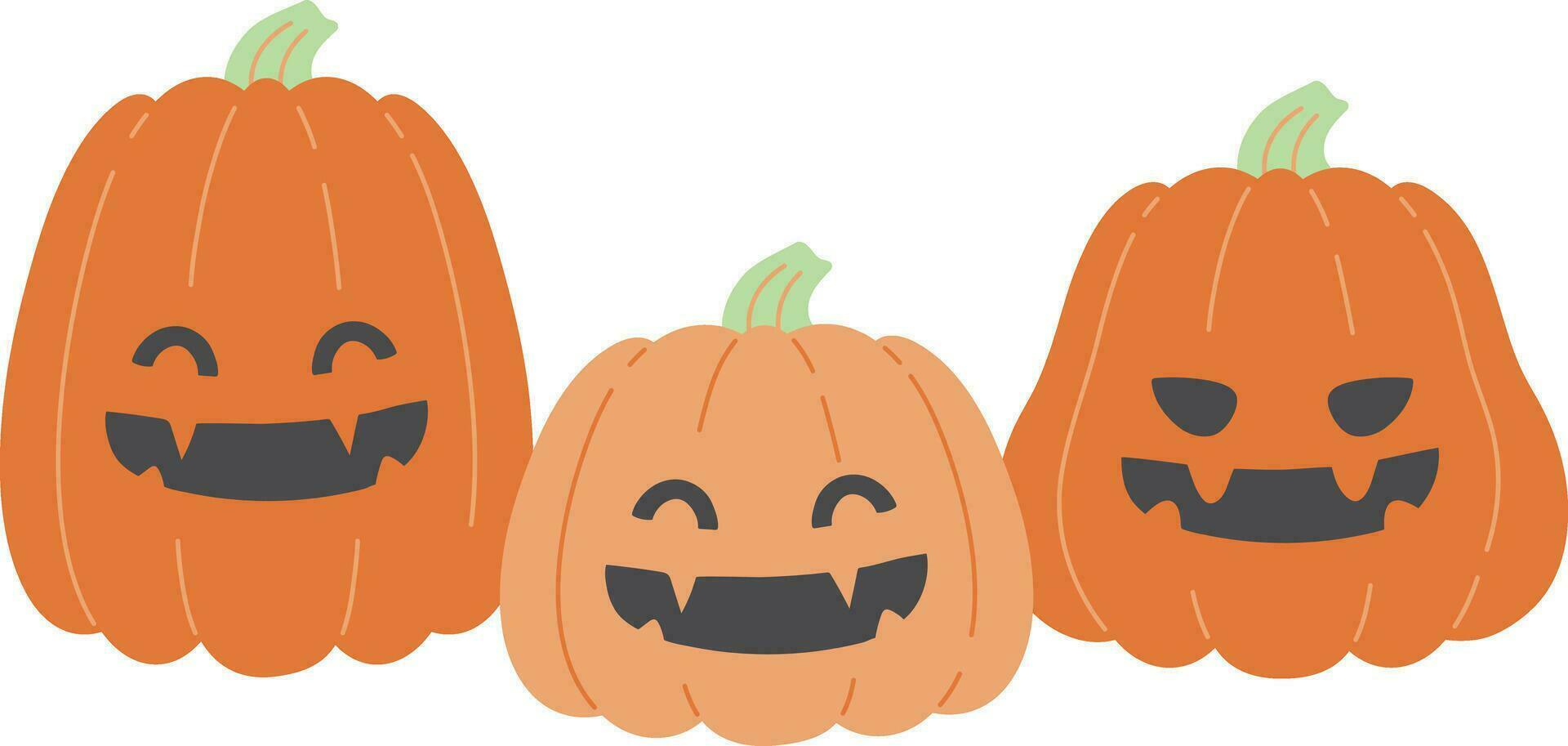 Halloween contento zucca illustrazione isolato vettore