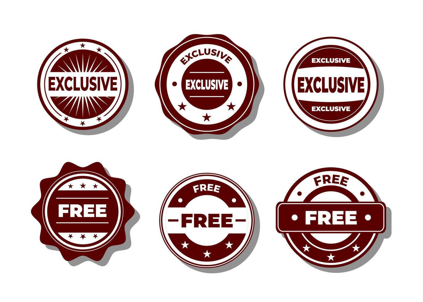 set di badge o logo banner design elemento raccolta vector