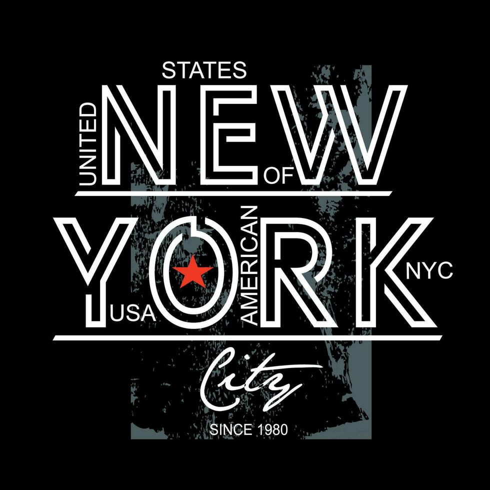 New York, nuovo York città, azione vettore arte illustrazione ,T camicia design grafico tipografia Stampa .