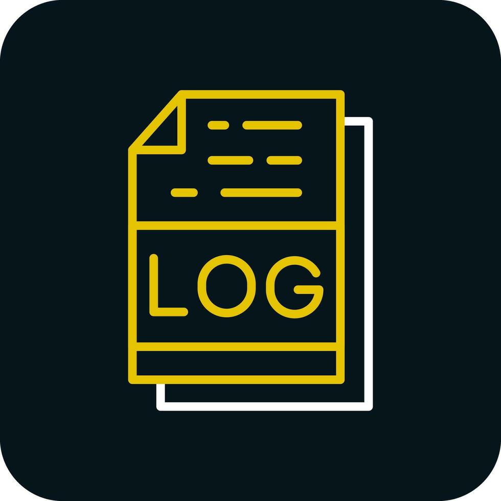 log file formato vettore icona design