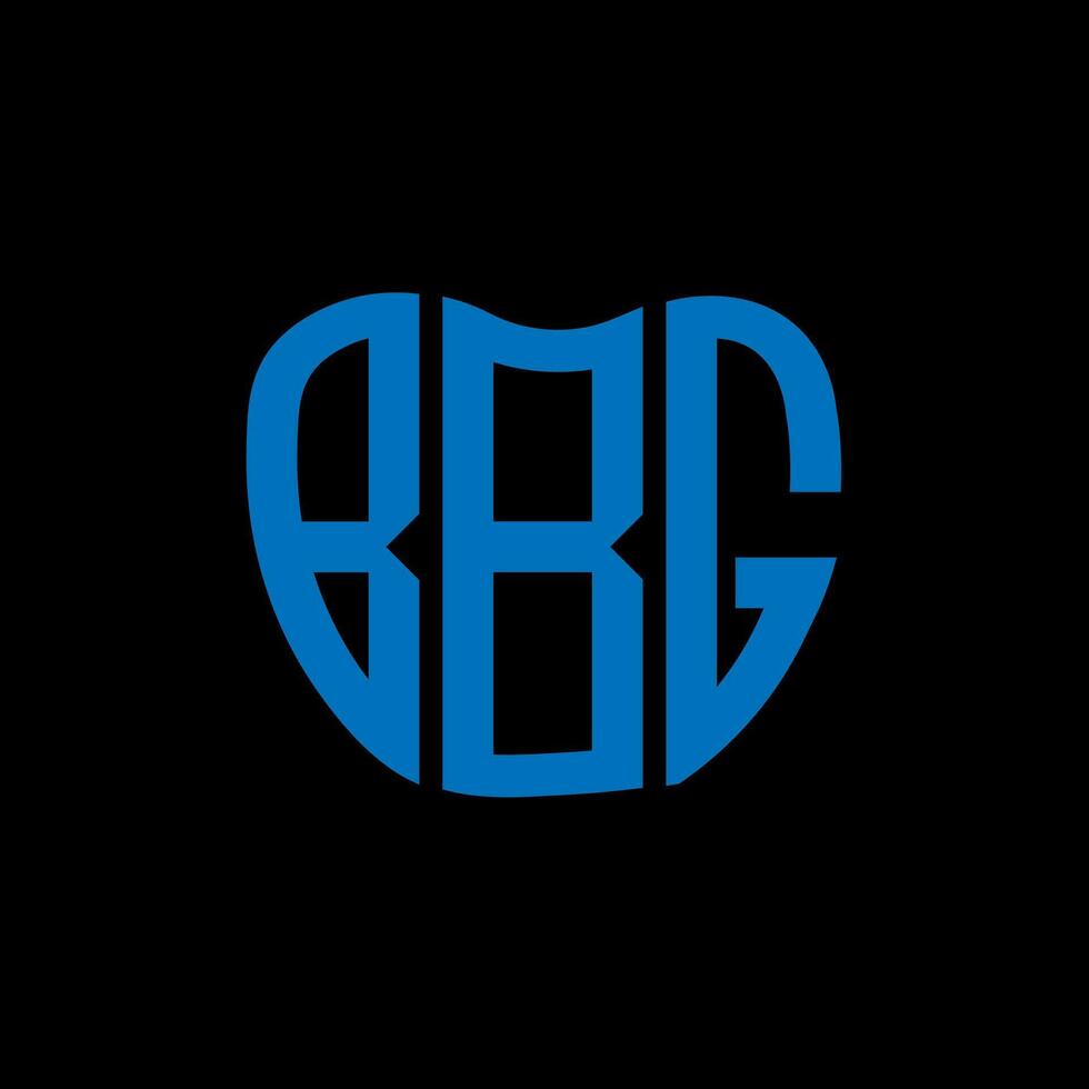 bbg lettera logo creativo design. bbg unico design. vettore
