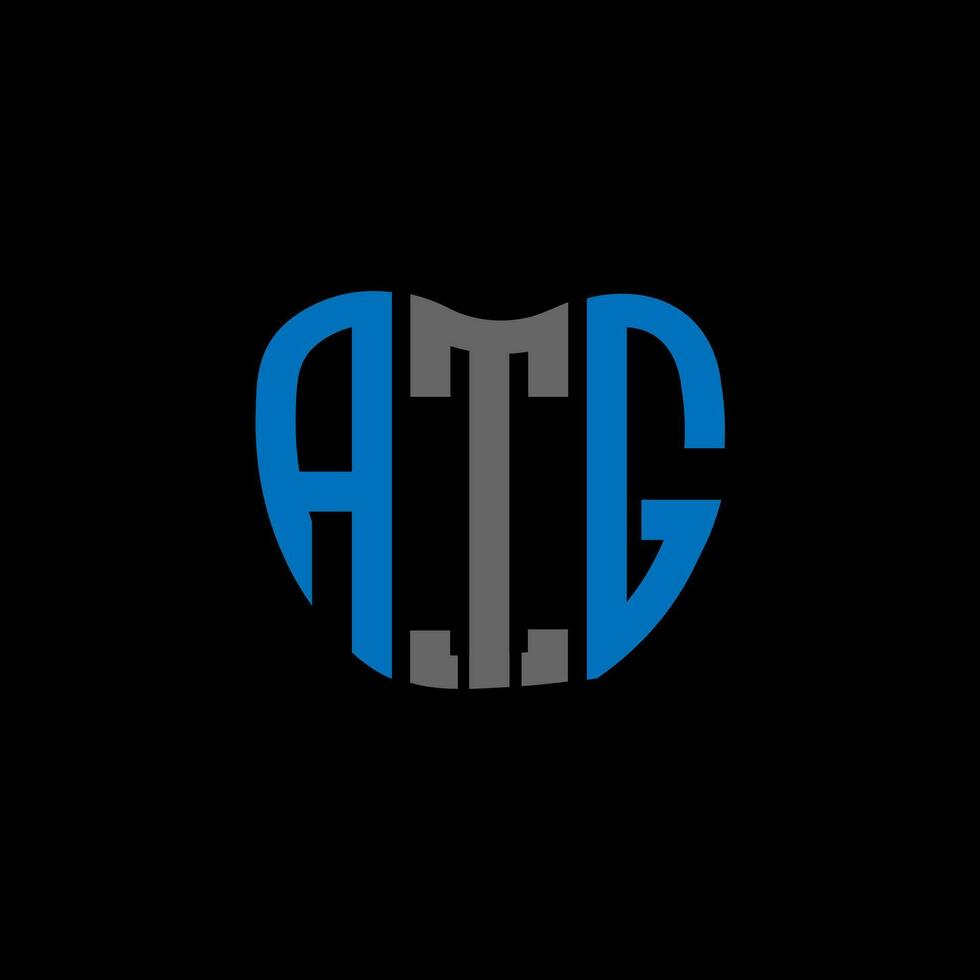 atg lettera logo creativo design. atg unico design. vettore