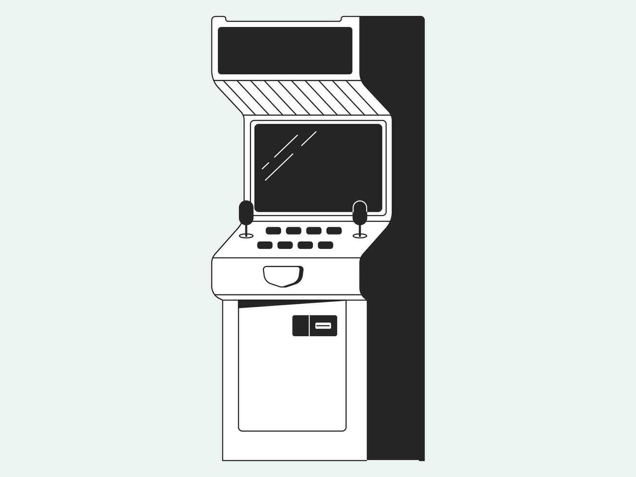 neon estetico illustrazione imballare video gioco macchina illustrazione vettore