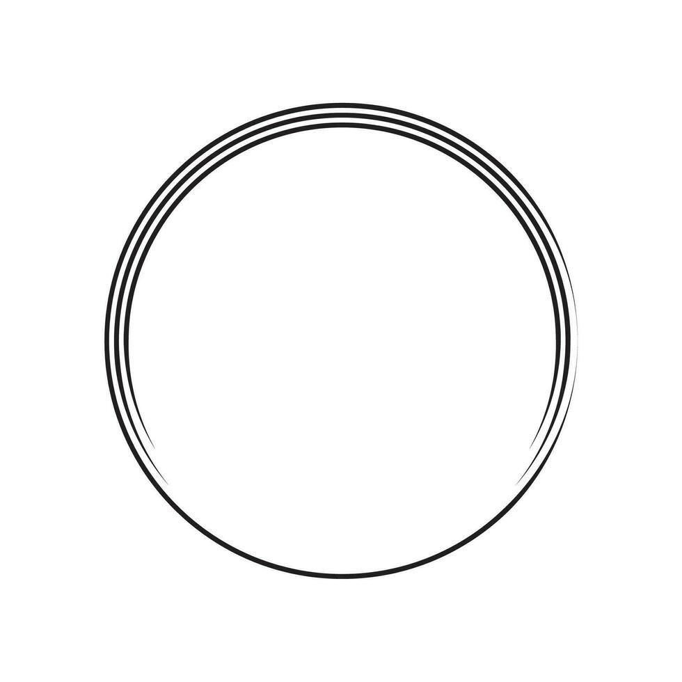 cerchio telaio con linea stile ellement illustrazione vettore