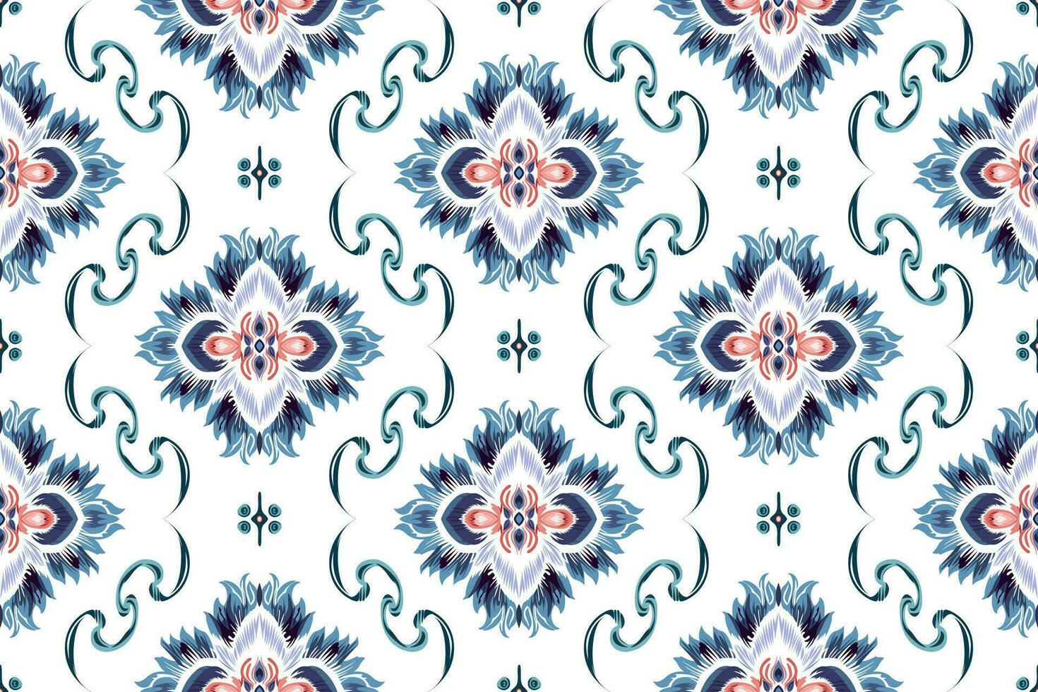 astratto etnico senza soluzione di continuità modello design. azteco tessuto tappeto boho mandala decorato. tribale nativo motivo tradizionale ricamo vettore sfondo