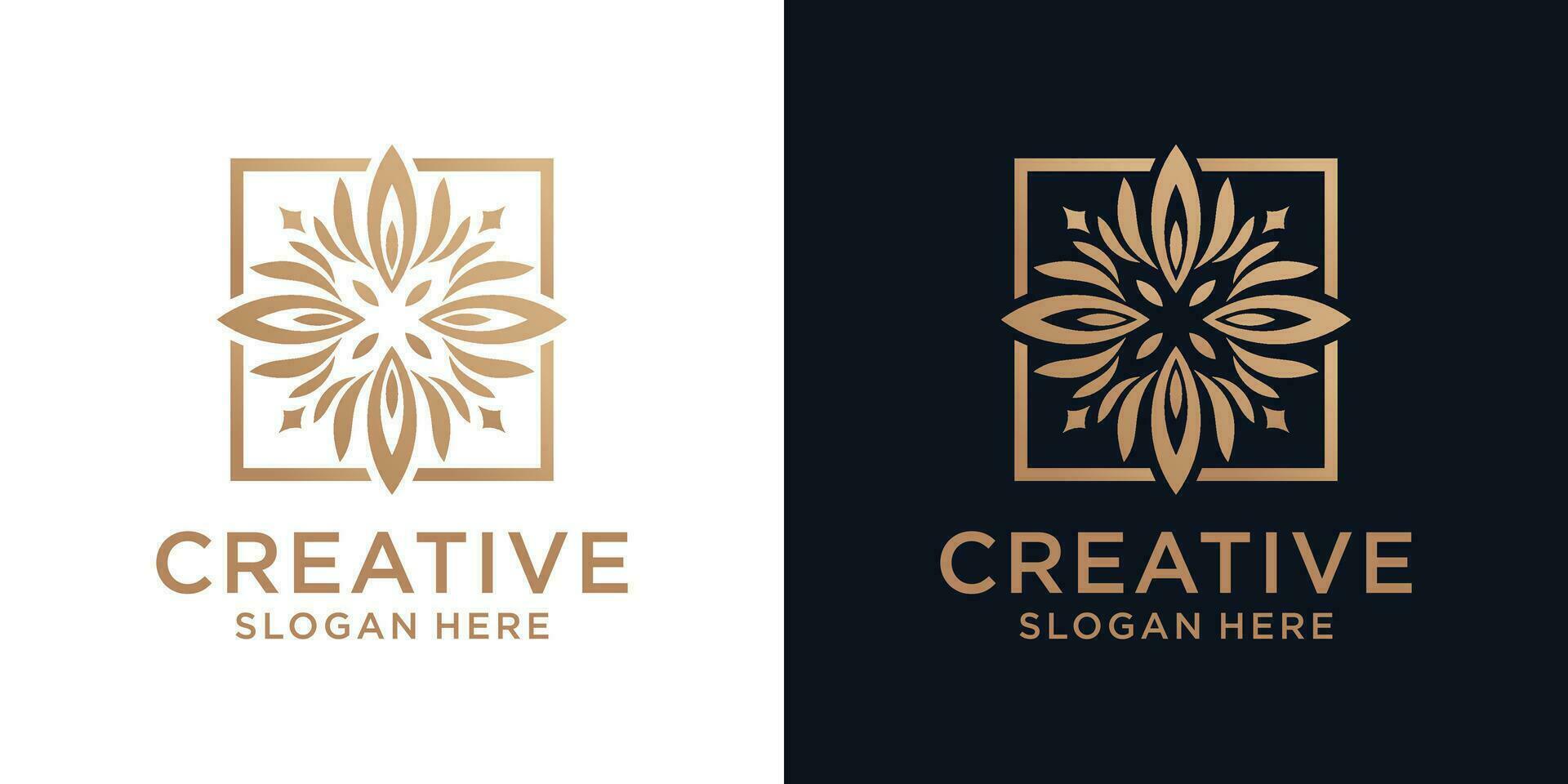 floreale ornamento logo design astratto vettore