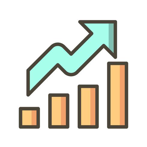 Icona di crescita vettoriale