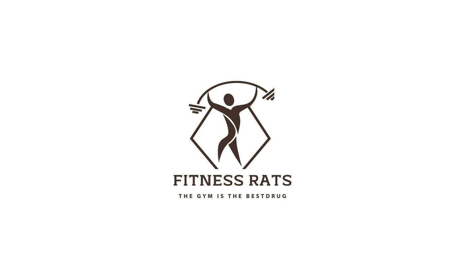 Palestra logo design modello, fitness club creativo simboli professionista vettore