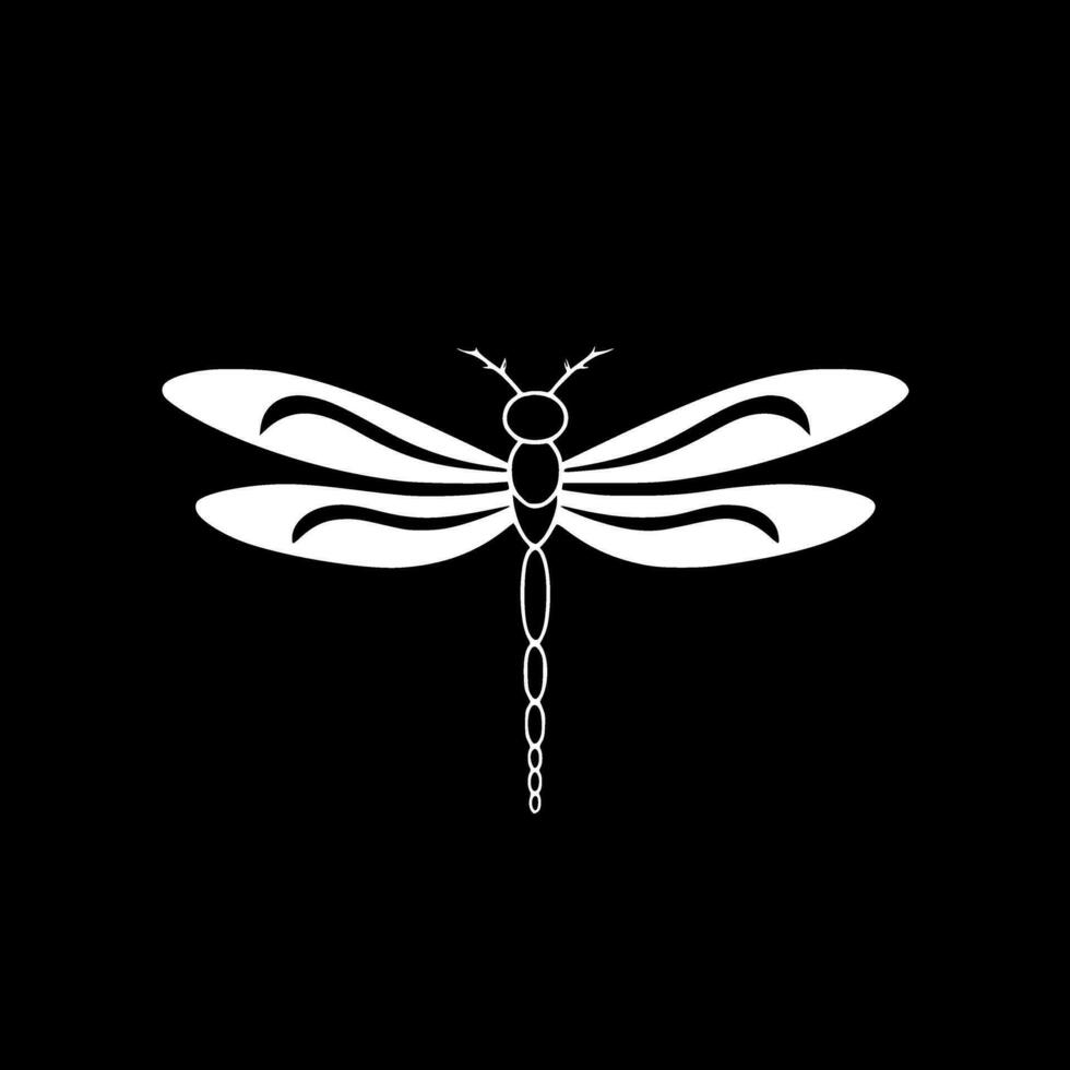 libellula - minimalista e piatto logo - vettore illustrazione