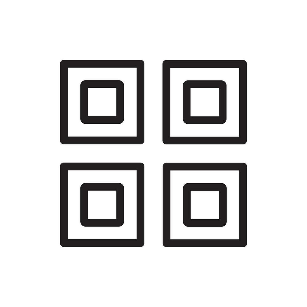 qr codice icona illustrazioni vettore grafica