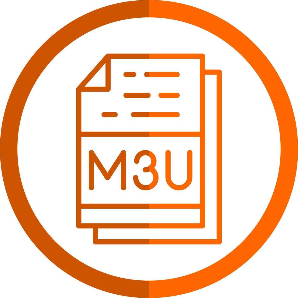 m3u file formato vettore icona design