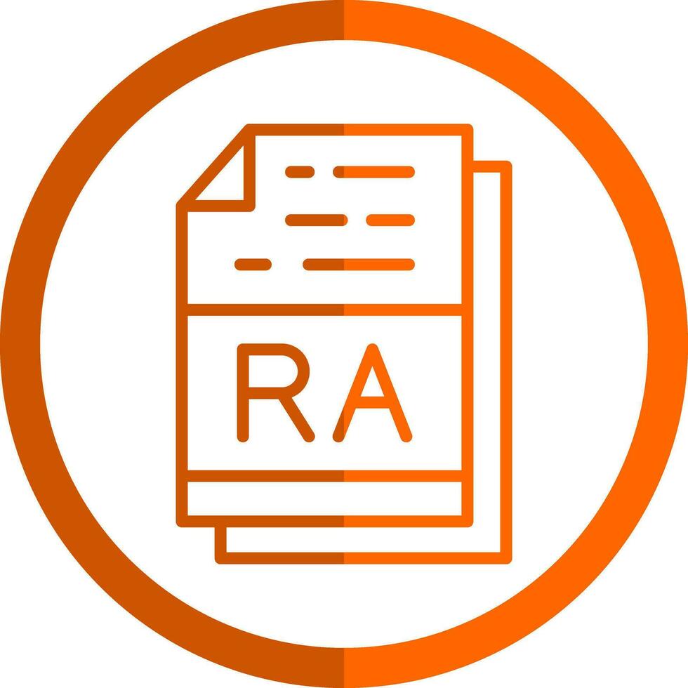 RA file formato vettore icona design