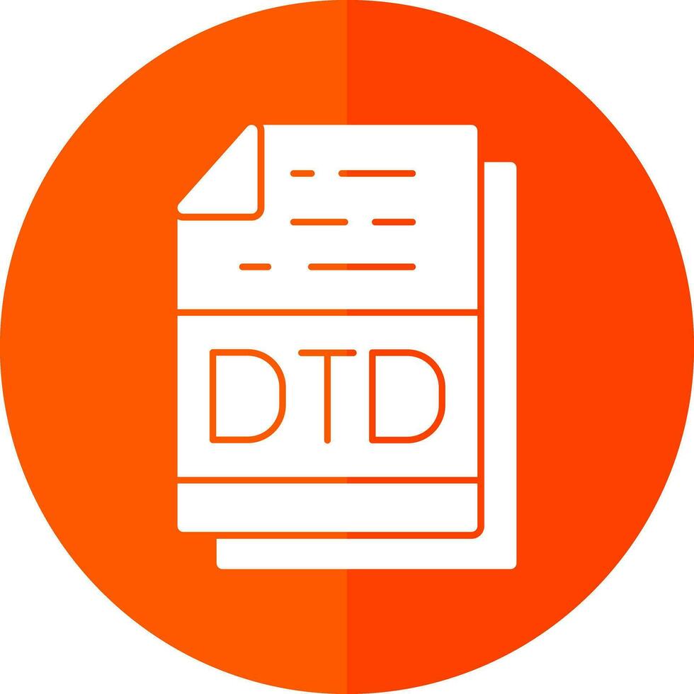 dt file formato vettore icona design