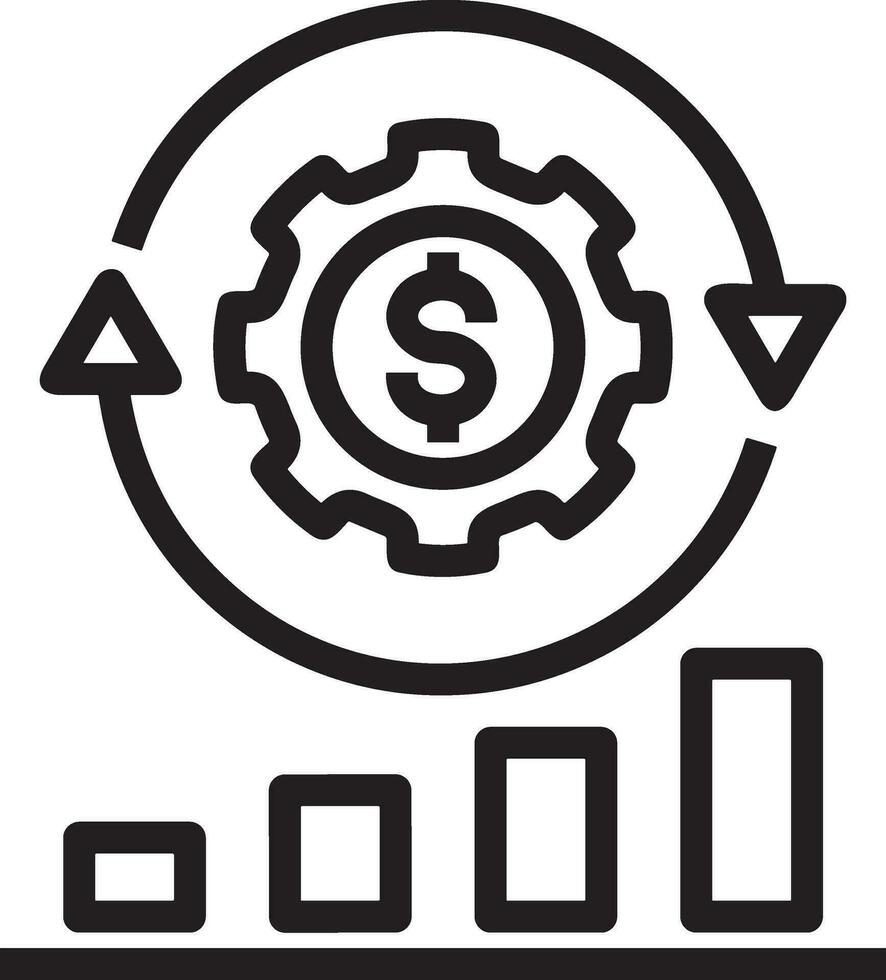 crescita attività commerciale icona simbolo vettore Immagine. illustrazione di il progresso schema Infografica strategia sviluppo design Immagine