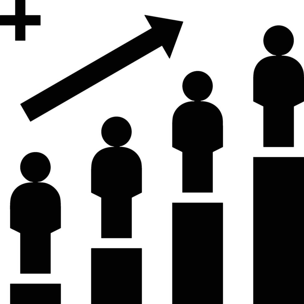 crescita attività commerciale icona simbolo vettore Immagine. illustrazione di il progresso schema Infografica strategia sviluppo design Immagine