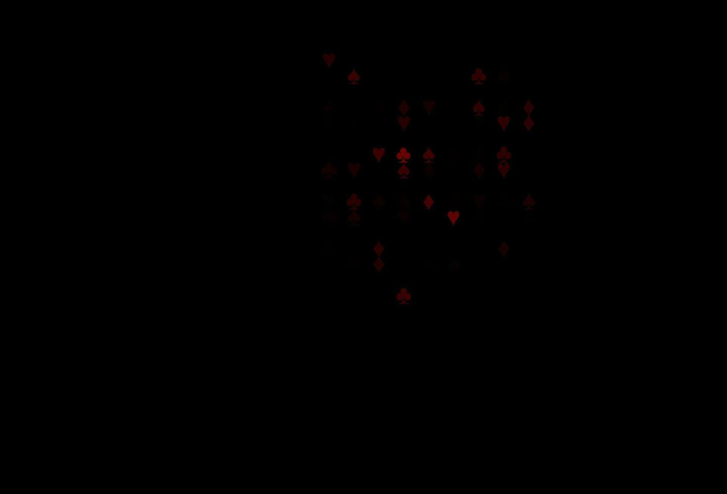 sfondo vettoriale rosso scuro con segni di carte.