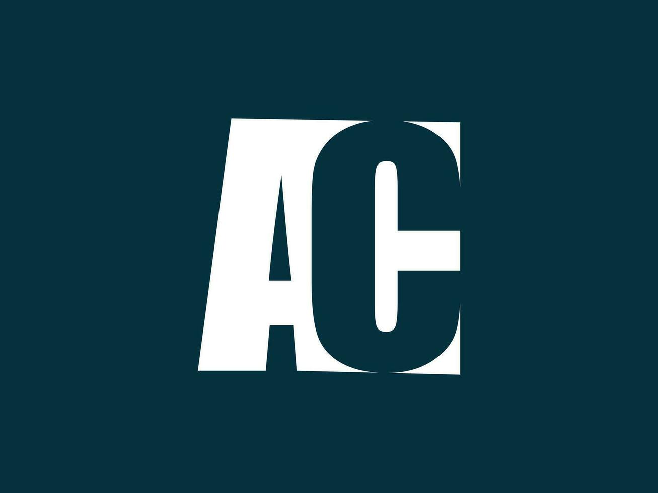 AC lettera logo vettore modello