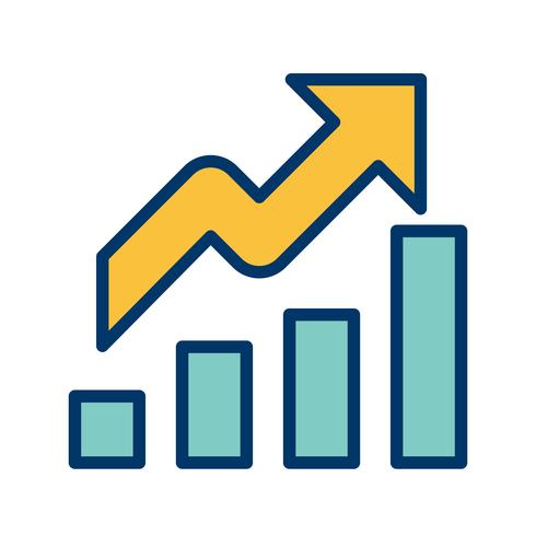 Icona di crescita vettoriale