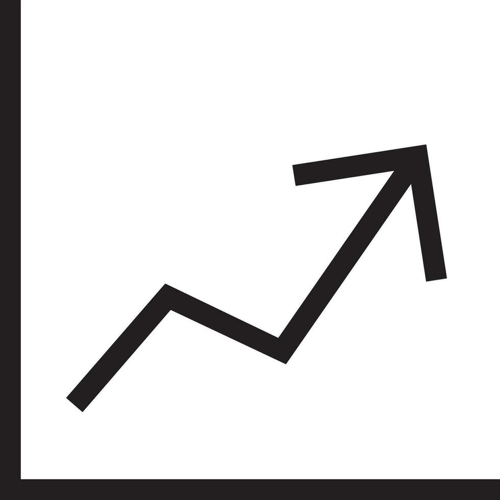 crescita attività commerciale icona simbolo vettore Immagine. illustrazione di il progresso schema Infografica strategia sviluppo design Immagine