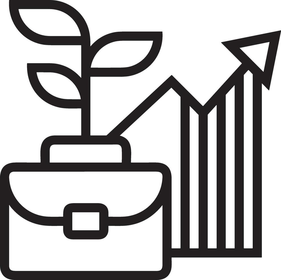 crescita attività commerciale icona simbolo vettore Immagine. illustrazione di il progresso schema Infografica strategia sviluppo design Immagine