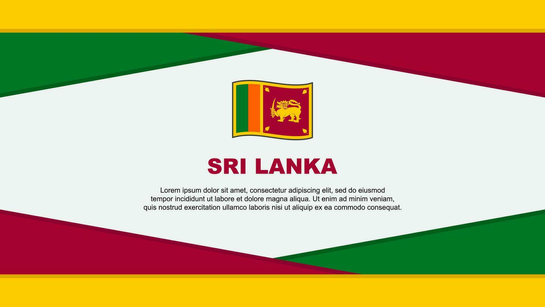 sri lanka bandiera astratto sfondo design modello. sri lanka indipendenza giorno bandiera cartone animato vettore illustrazione. sri lanka vettore