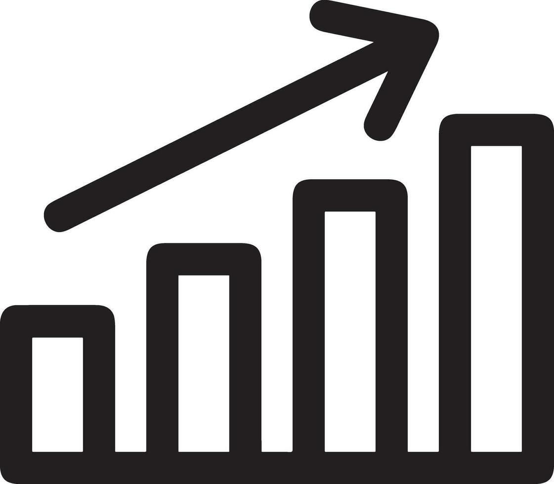 crescita attività commerciale icona simbolo vettore Immagine. illustrazione di il progresso schema Infografica strategia sviluppo design Immagine