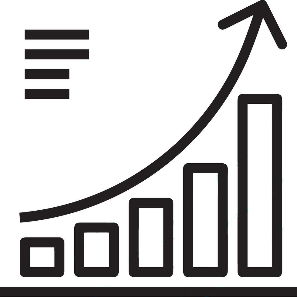 crescita attività commerciale icona simbolo vettore Immagine. illustrazione di il progresso schema Infografica strategia sviluppo design Immagine